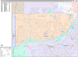 Jurupa Valley Wall Map Premium Style 2026